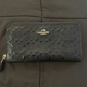 Coach zip around wallet